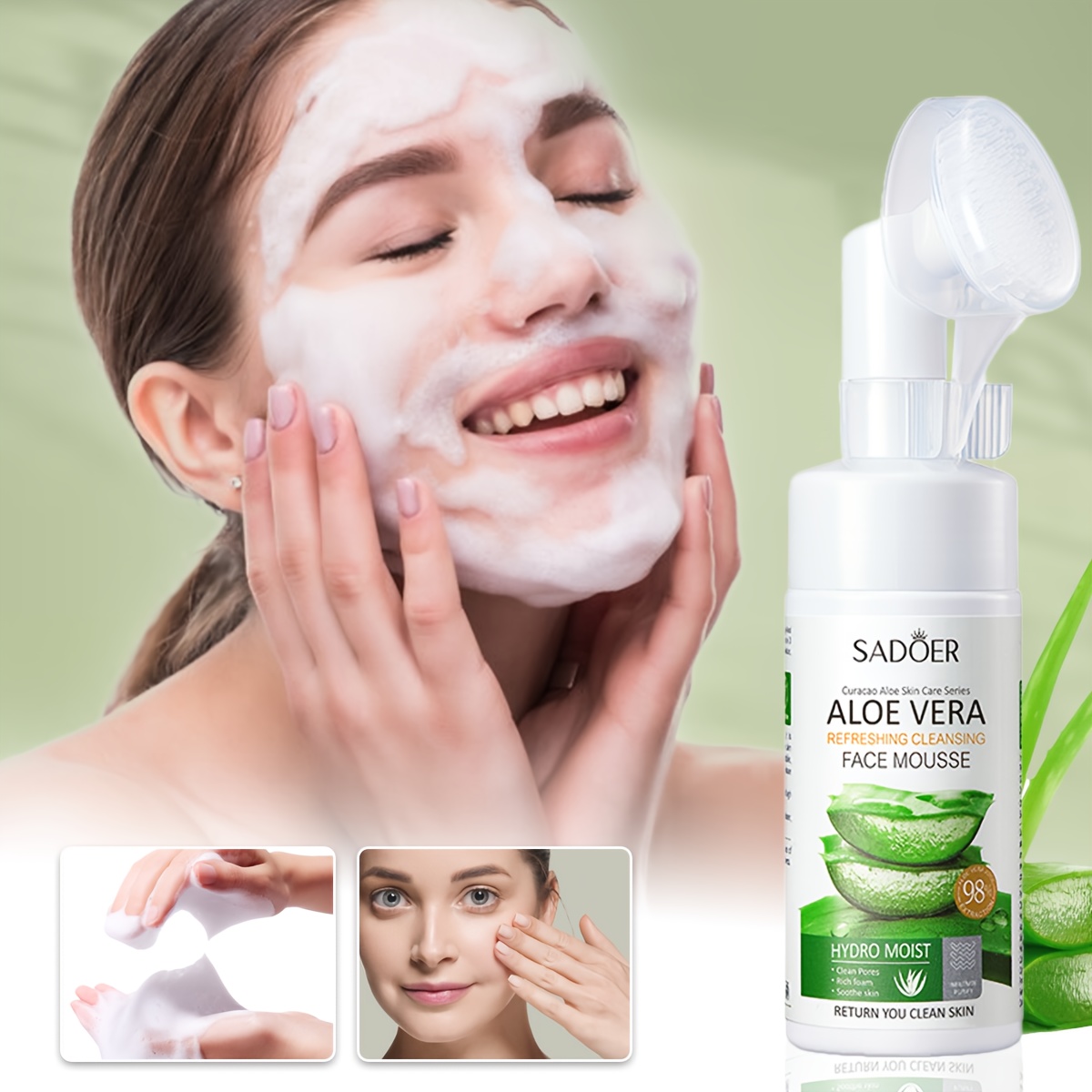 sadoer alovera refreshing cleansing face mouse - Image 4